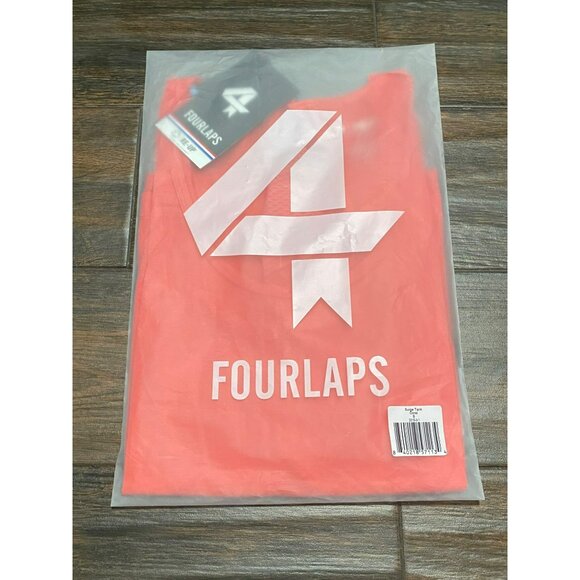 Fourlaps Surge Tank Coral‎ S Women's Racerback Athletic Top NWT Workout - Picture 4 of 6
